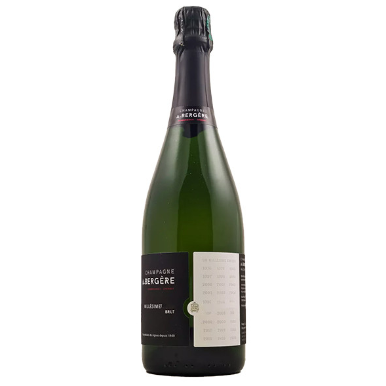 ワンコ　Champagne A.BERGERE キュヴェ・フルール A. Bergere Cuvee Millesime, Champagne, France 2012