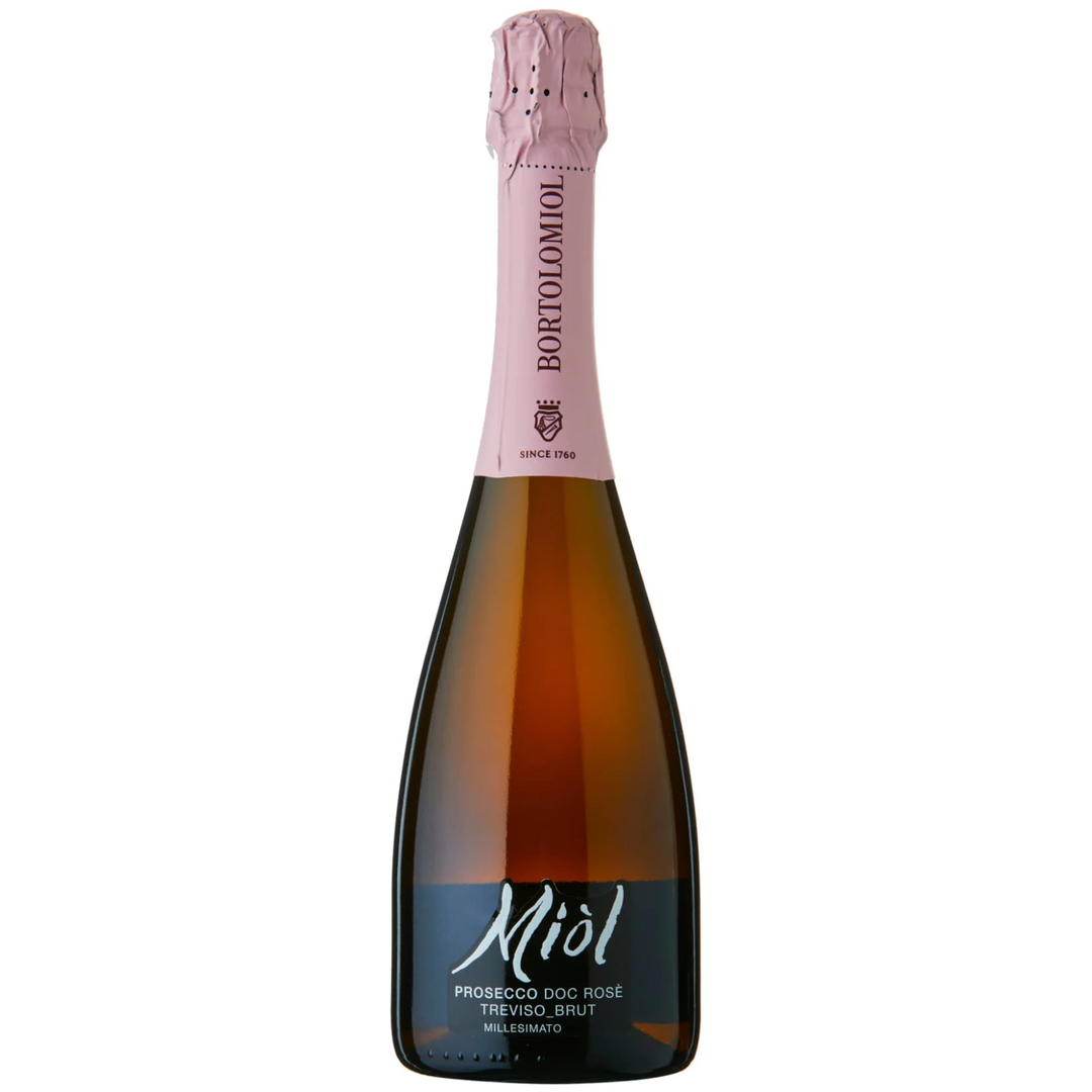 Bortolomiol 'Miol' Rose Prosecco Treviso Brut, Veneto, Italy NV Case (6x750ml)