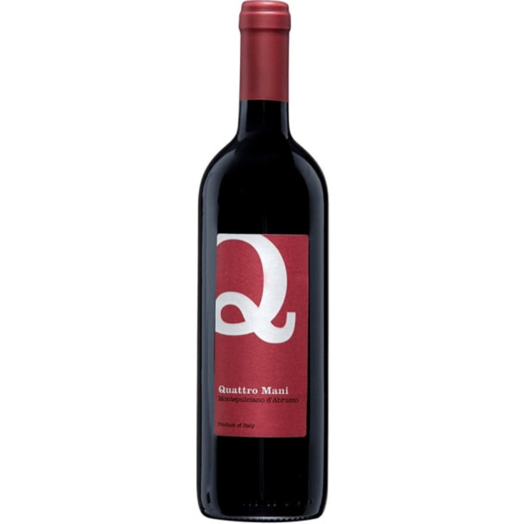 Quattro Mani Montepulciano d'Abruzzo, Italy 2020 Case (6x750ml)
