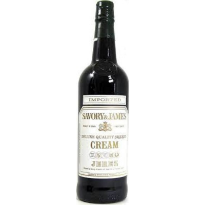 Savory & James Cream Sherry Deluxe Quality Sherry, Andalucia, Spain NV 1.5L