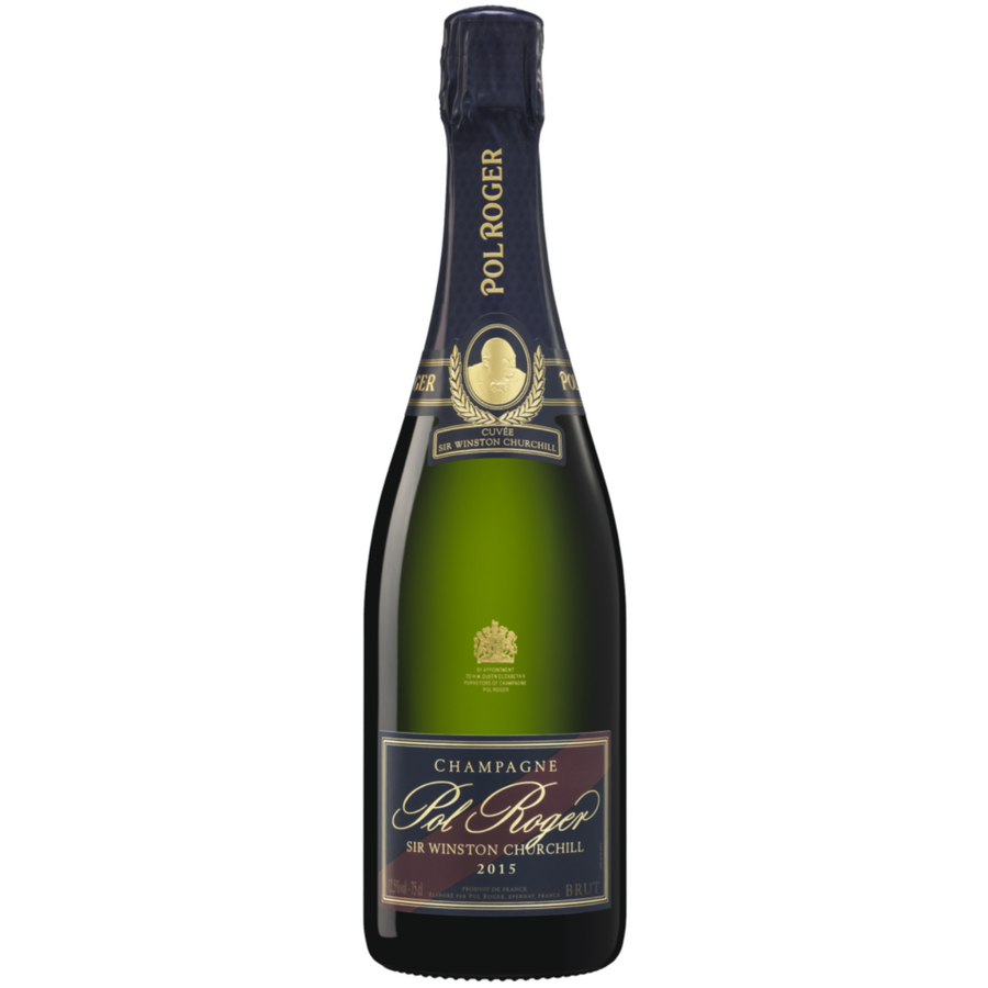 Bottle of Pol Roger Cuvee Sir Winston Churchill Brut, Champagne, France.