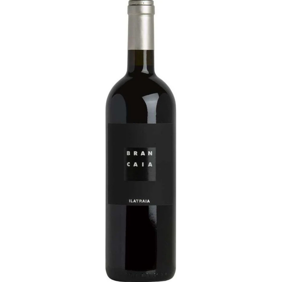 Bottle of Brancaia Ilatraia 2021, a Super Tuscan red blend from Tuscany, Italy.