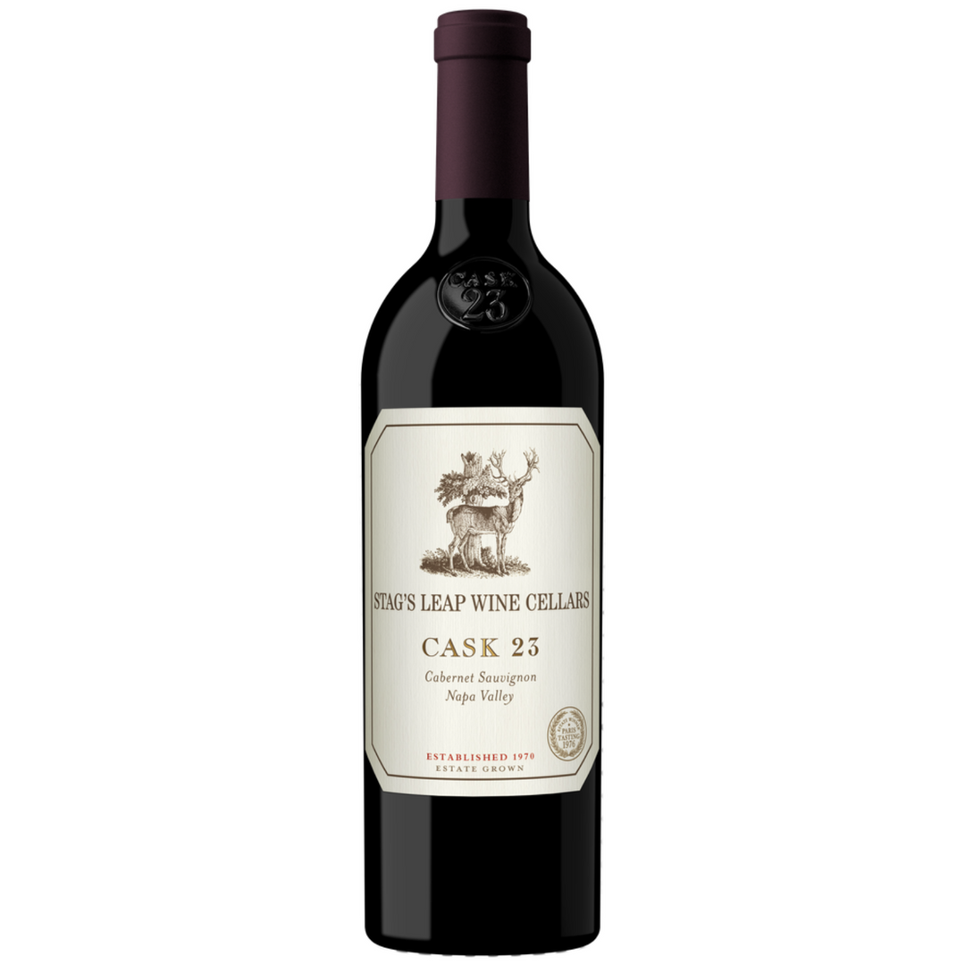 Bottle of Stag's Leap Wine Cellars Cask 23 Cabernet Sauvignon, Napa Valley.