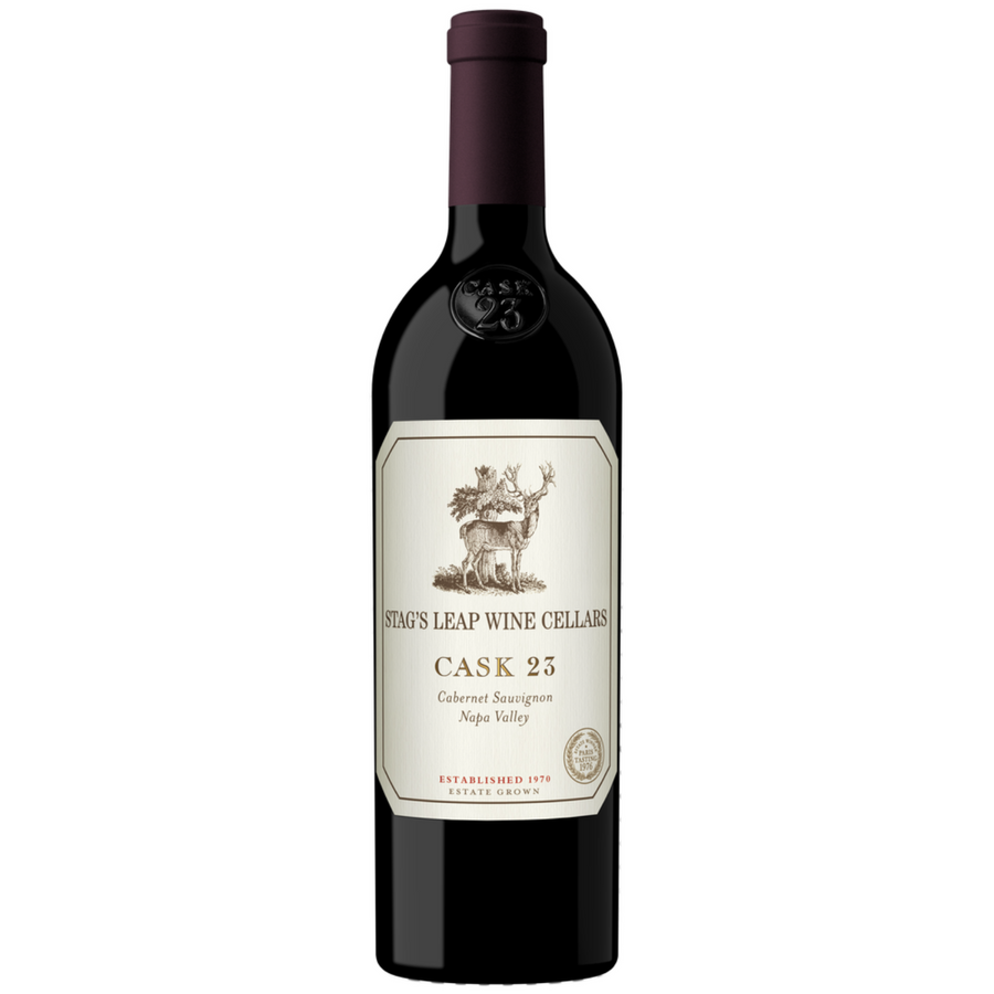 Bottle of Stag's Leap Wine Cellars Cask 23 Cabernet Sauvignon, Napa Valley.