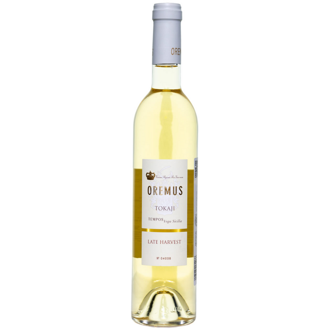 Bottle of Oremus Tokaji Noble Late Harvest Furmint, Tokaj, Hungary.