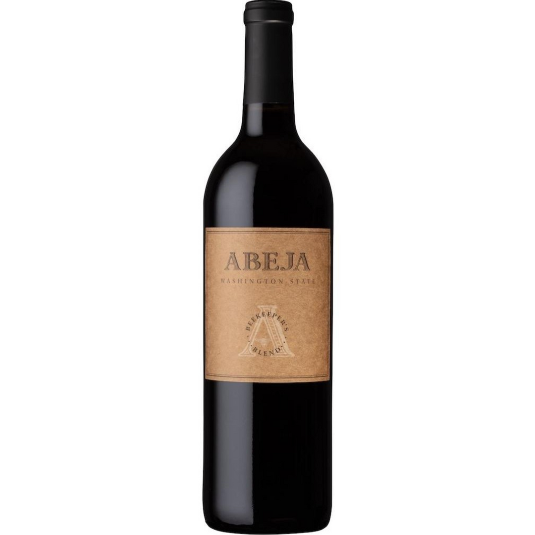 Bottle of Abeja Beekeeper's Red Blend 2022, a red blend wine from Washington, United States.