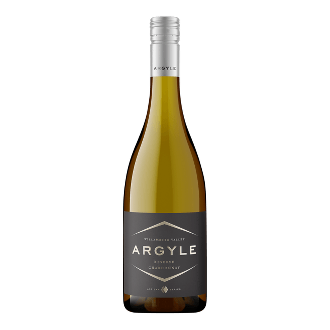 Bottle of Argyle Reserve Chardonnay 2019, a Chardonnay white wine from Willamette Valley, Oregon, United States.
