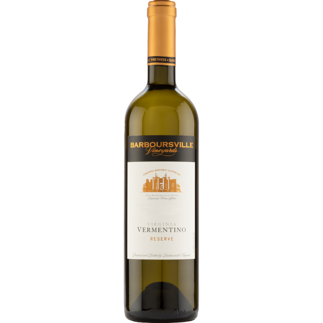 Barboursville Vineyards Reserve Vermentino, Monticello Virginia, USA 2022 Case (6x750ml)