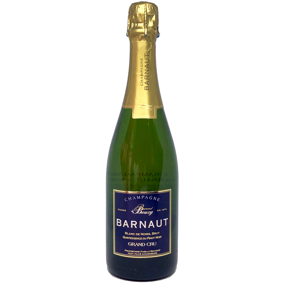 Bottle of Barnaut Blanc de Noirs Grand Cru Brut NV, a Pinot Noir sparkling wine from Champagne, France.