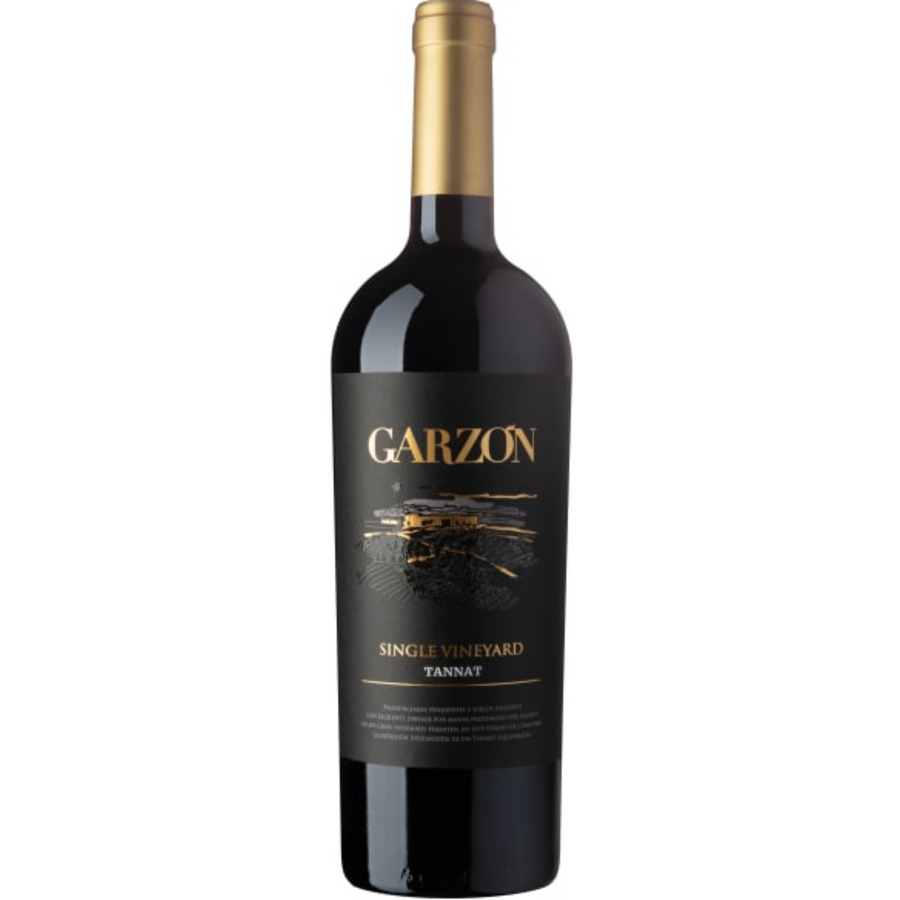 Bottle of Bodega Garzon Single Vineyard Tannat 2022, a Tannat red wine from Maldonado, Uruguay.