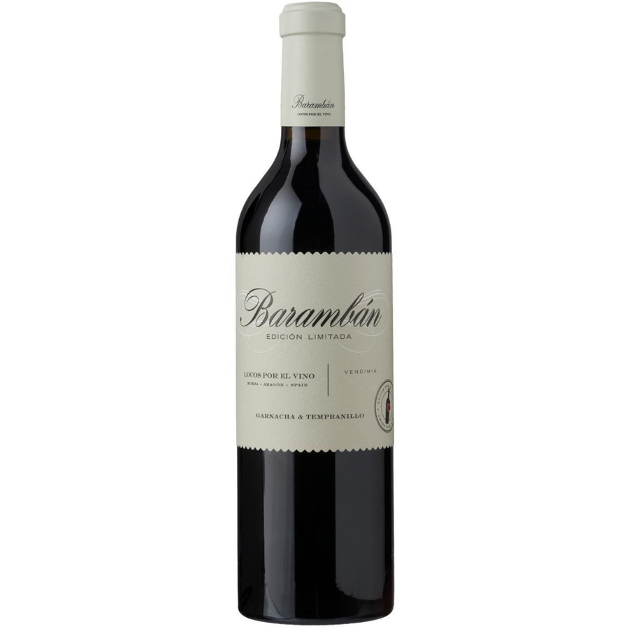 Bottle of Alto Moncayo Locos Por El Vino Baramban 2021, a Garnacha red wine from Campo de Borja, Spain.