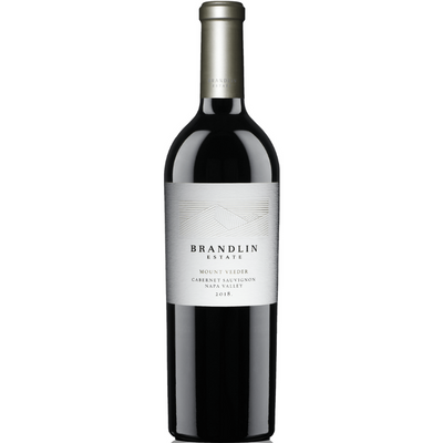 Bottle of Brandlin Estate Cabernet Sauvignon, Mount Veeder, Napa Valley.