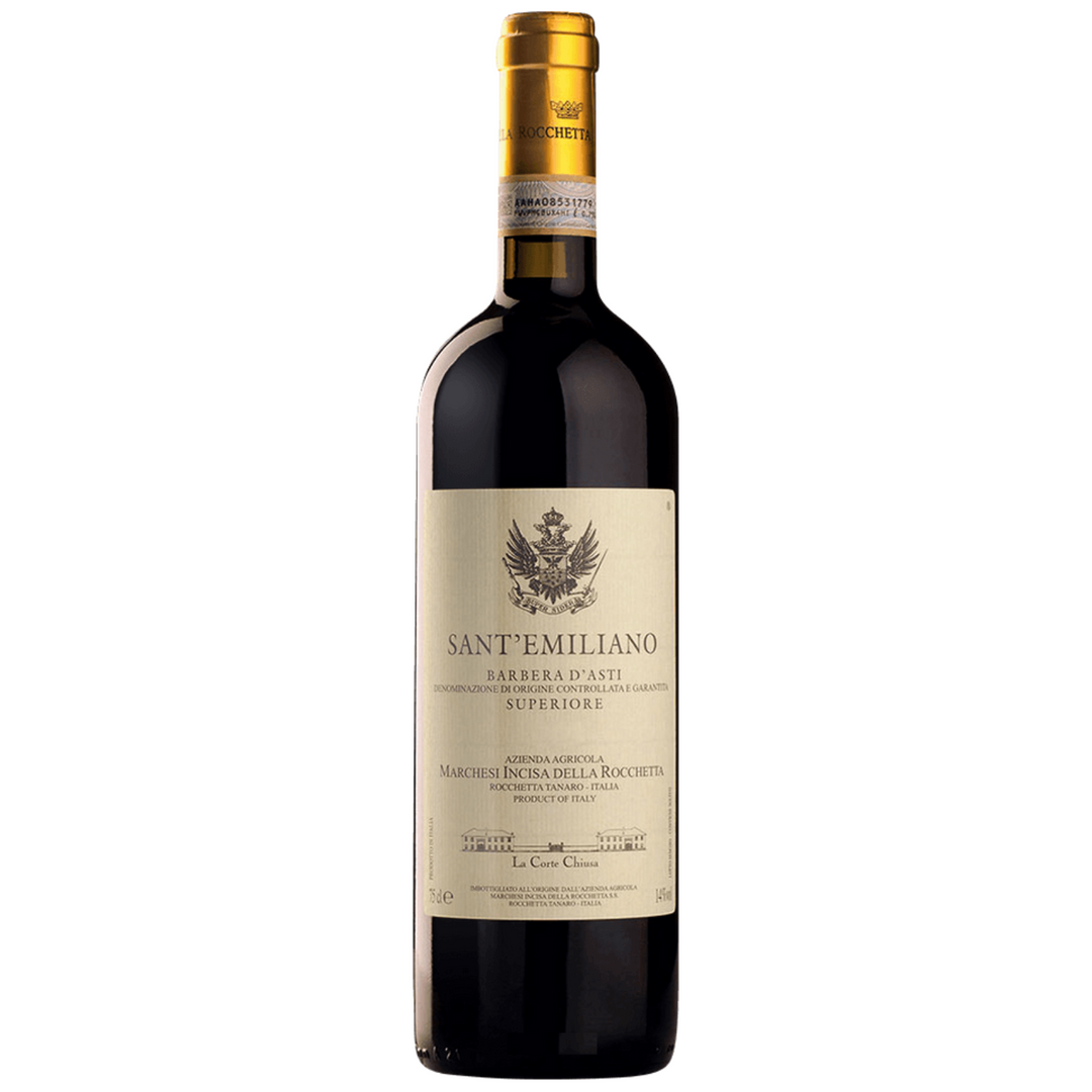 Cantine dei Marchesi di Incisa della Rocchetta Sant' Emiliano, Barbera d'Asti Superiore DOCG, Italy 2019 Case (6x750ml)