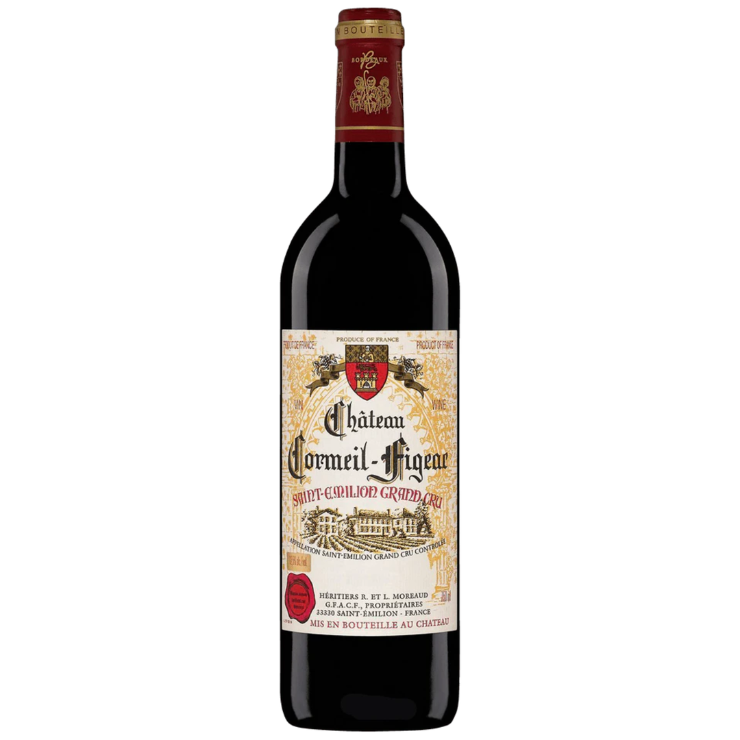 Bottle of Chateau Cormeil-Figeac Saint-Emilion Grand Cru 2021, a Bordeaux red blend from Saint-Emilion, France