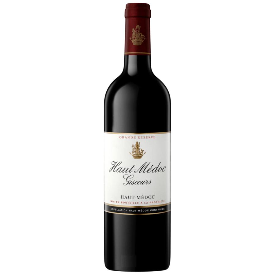 Bottle of Château Giscours 'Le Haut-Médoc de Giscours' 2018, a Bordeaux blend red wine from Haut-Médoc, France.