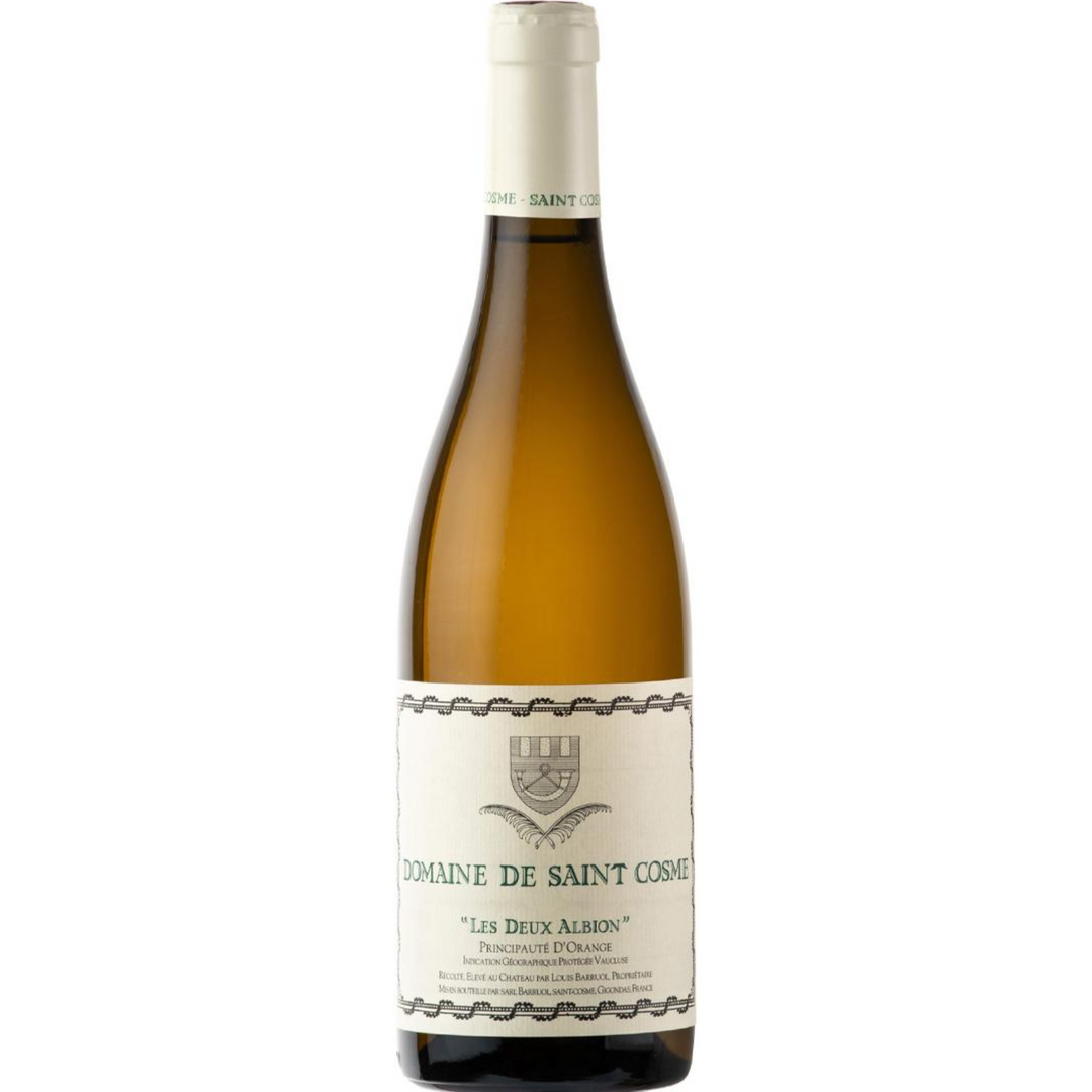 Chateau de Saint Cosme Les Deux Albion Blanc, IGP Vaucluse Principaute d'Orange, France 2023 Case (6x750ml)