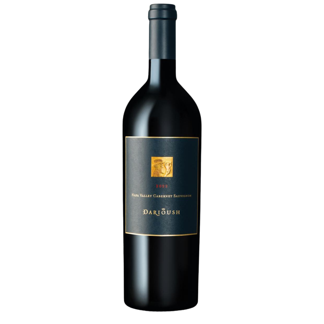 Bottle of Darioush Signature Cabernet Sauvignon, Napa Valley, California.
