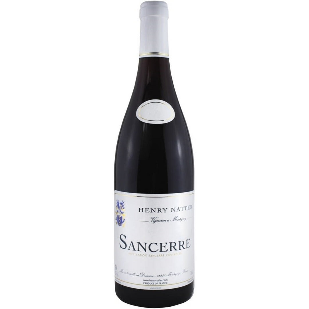 Bottle of Domaine Henry Natter Sancerre Rouge 2022, a red wine from Loire, France.