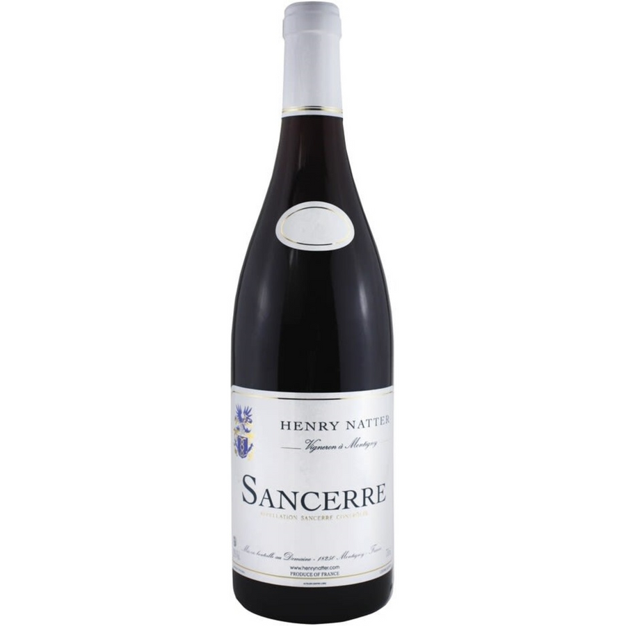 Bottle of Domaine Henry Natter Sancerre Rouge 2022, a red wine from Loire, France.