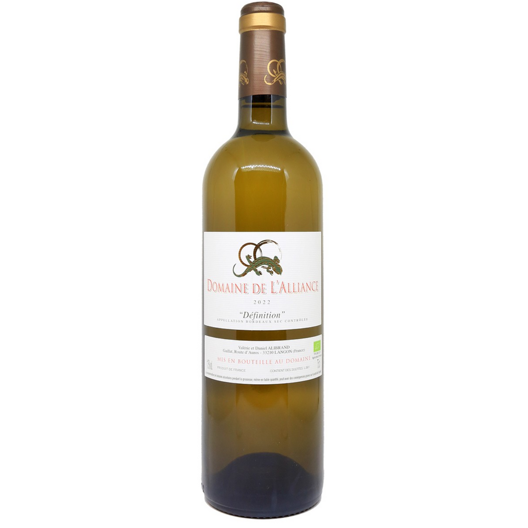 Domaine de l'Alliance 'Definition' Blanc Sec, Bordeaux, France 2022