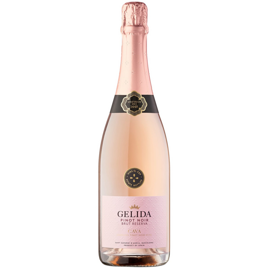 El Cep Marques de Gelida Pinot Noir Rosado Brut Reserva Cava, Catalonia, Spain 2019 Case (6x750ml)