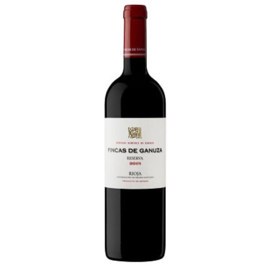 Bottle of Remirez de Ganuza Fincas de Ganuza Reserva 2018, a Tempranillo red wine from Rioja, Spain.