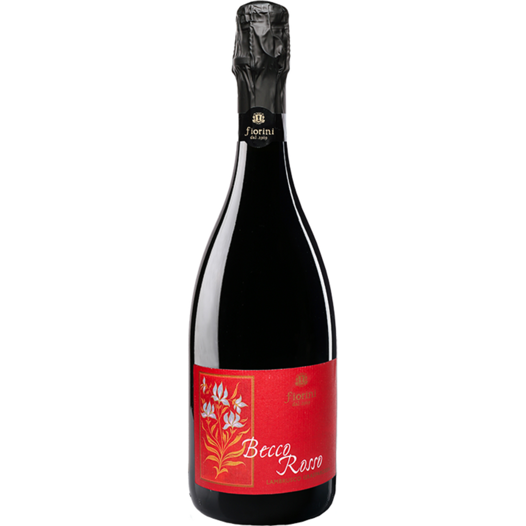 Fiorini Becco Rosso Lambrusco Grasparossa, Emilia-Romagna, Italy 2023 Case (6x750ml)