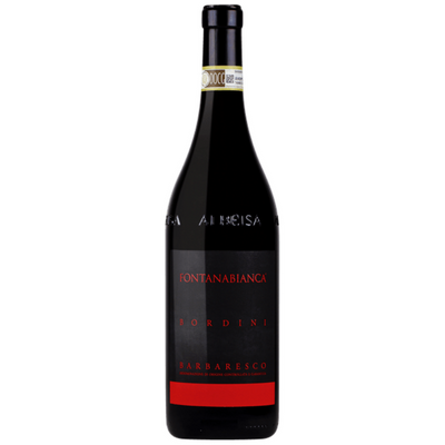 Bottle of Fontanabianca Barbaresco Bordini, Piedmont, Italy.