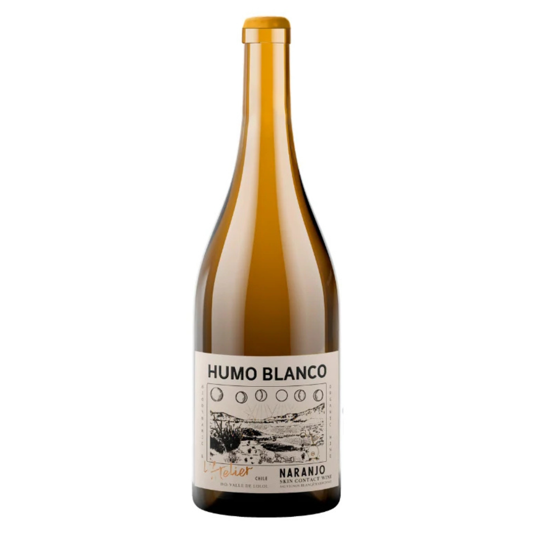 Bottle of Francois Lurton Araucano l'Atelier Naranjo 2023, an organic orange wine from Colchagua Valley, Chile.