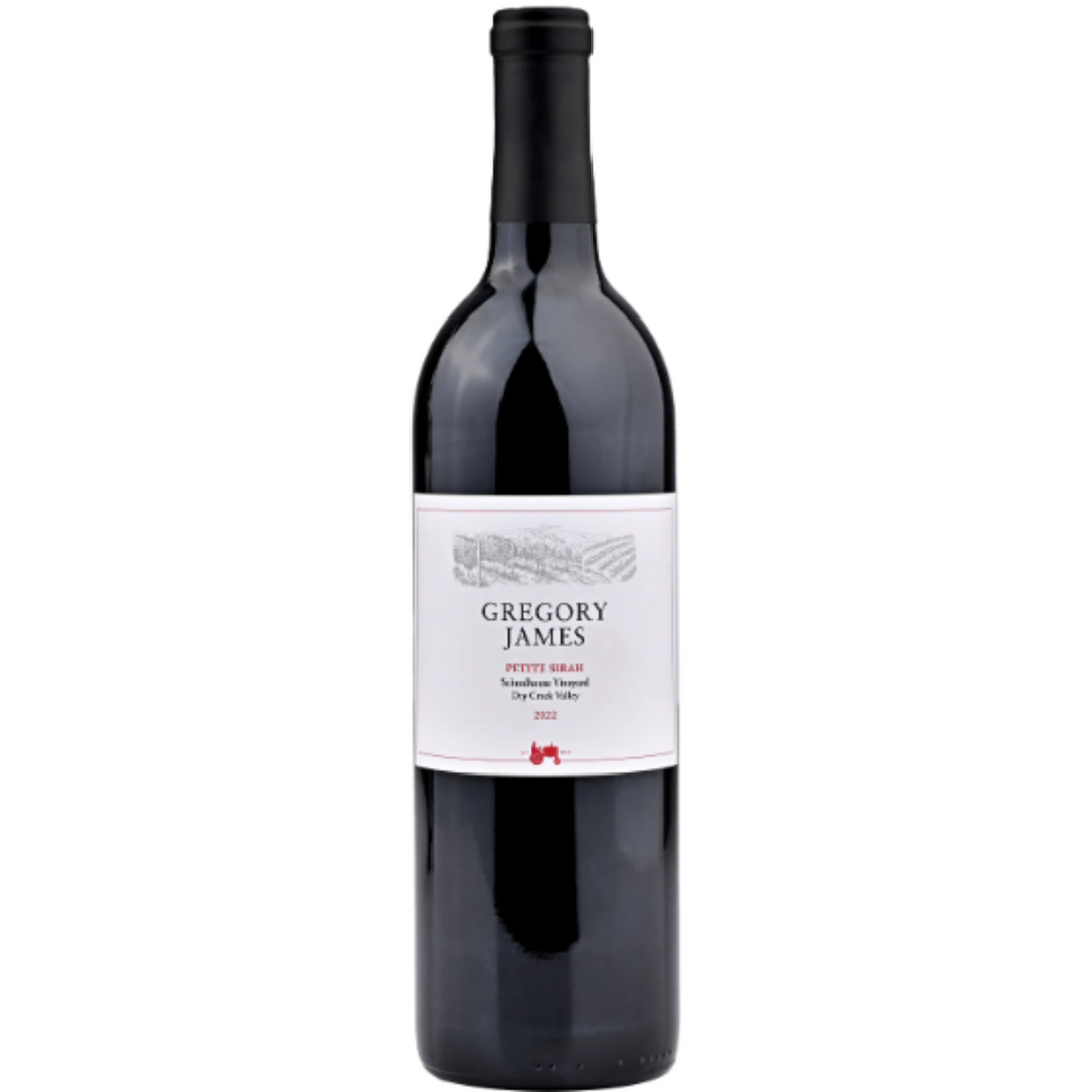 Gregory James Schoolhouse Vineyard Petite Sirah, Dry Creek Valley, USA 2022 Case (6x750ml)