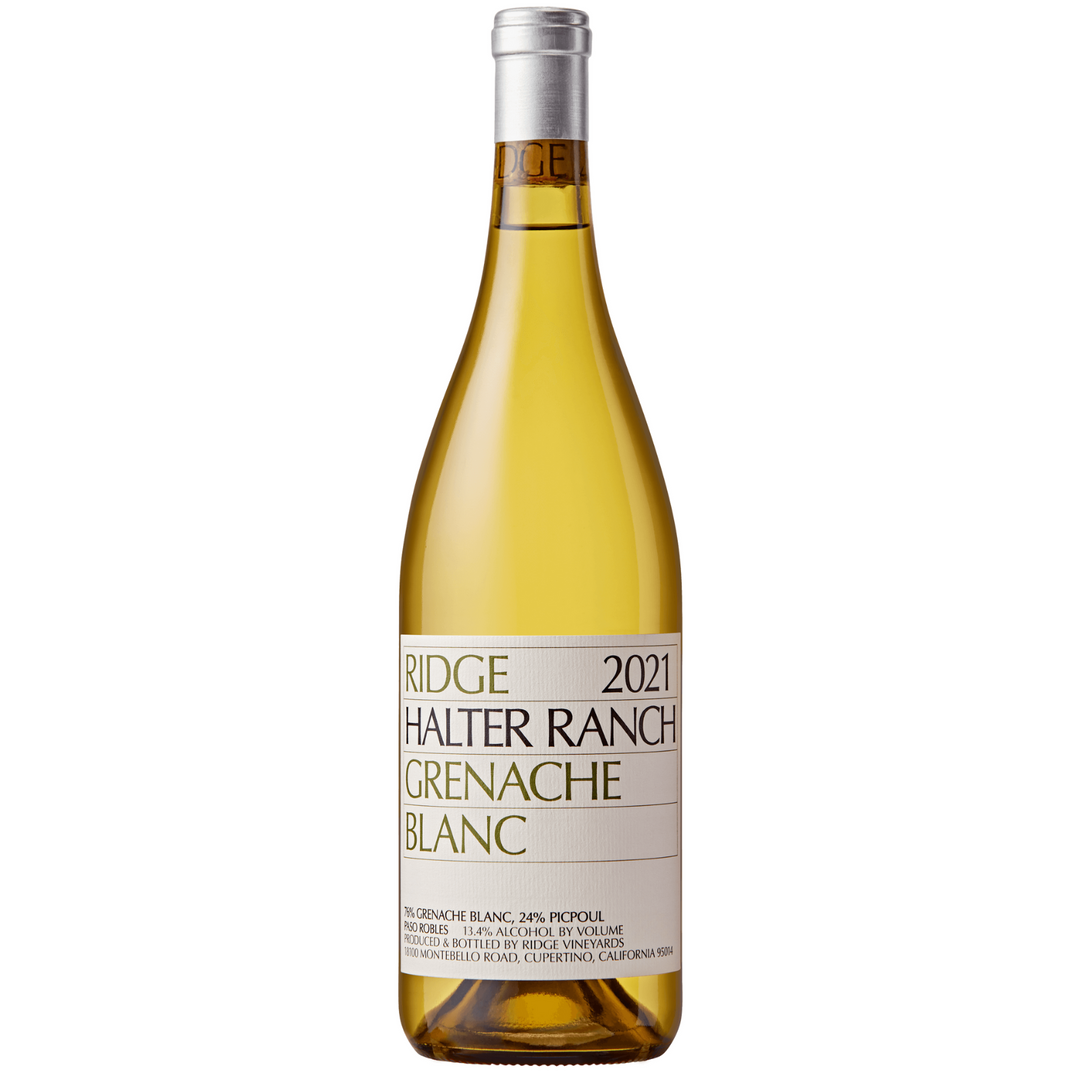 Bottle of Halter Ranch Grenache Blanc 2021, a Grenache Blanc white wine from Paso Robles, USA.