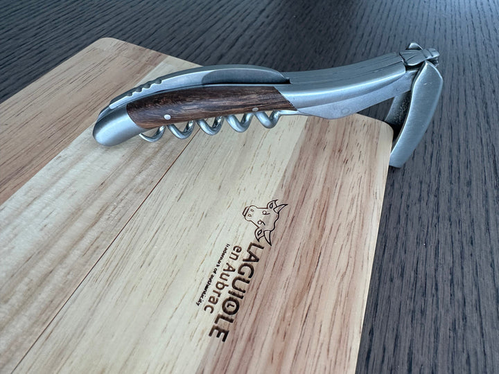 Handcrafted Sommelier Waiter's Corkscrew with Grapevine Wood Handle by Laguiole en Aubrac