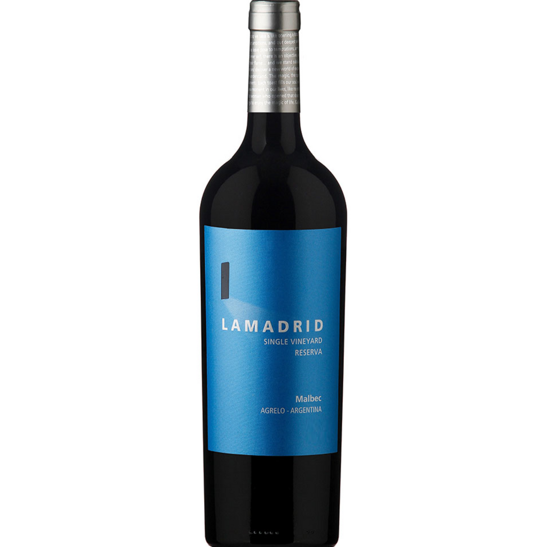 Lamadrid Single Vineyard Reserva Malbec, Agrelo, Argentina 2020 Case (6x750ml)