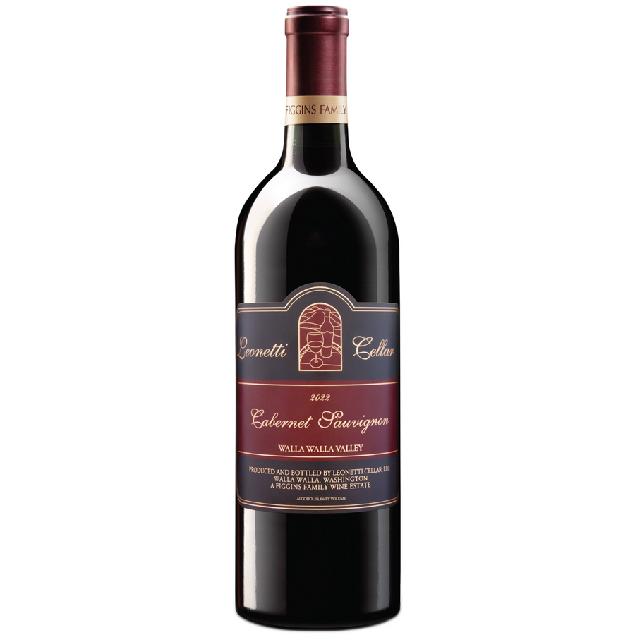 Bottle of Leonetti Cellar Cabernet Sauvignon 2022, a Cabernet Sauvignon red wine from Walla Walla Valley, United States.