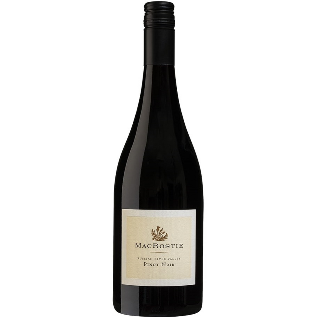Bottle of MacRostie Russian River Valley Pinot Noir 2022, a red wine from Russian River Valley, United States.