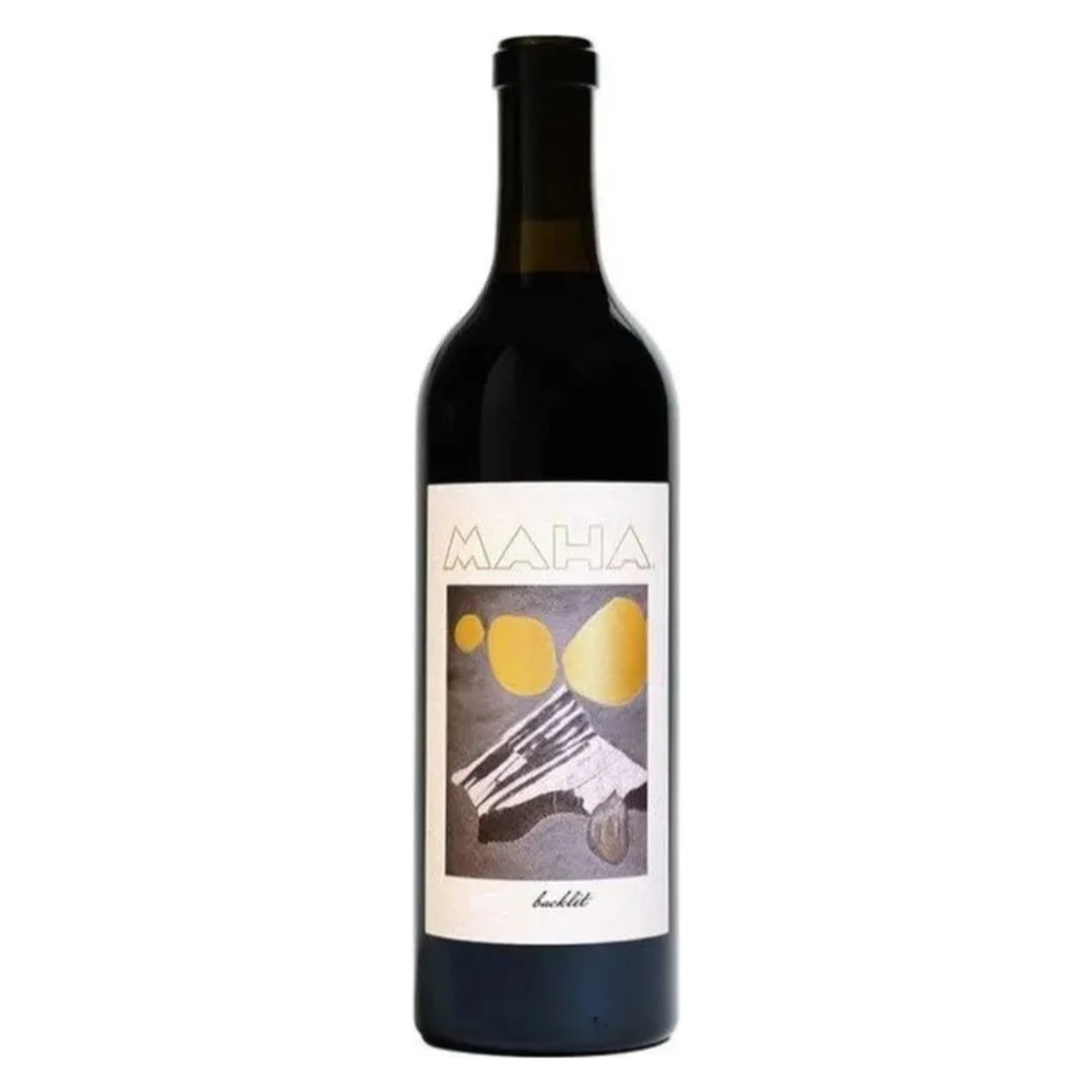 Maha Red Wine Backlit Maha Estate Vineyard Adelaida District Paso Robl