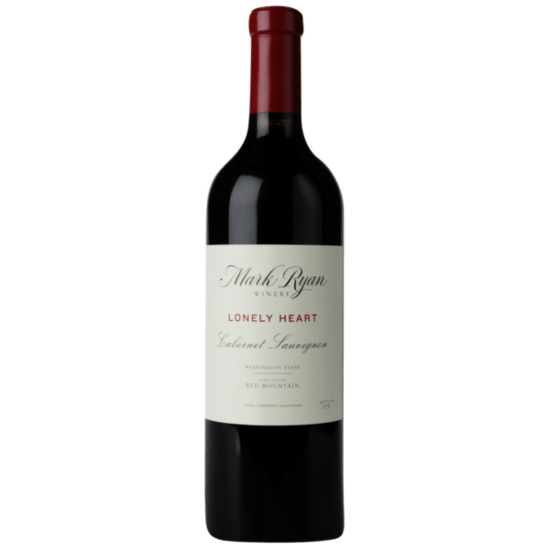 Bottle of Mark Ryan Winery Lonely Heart Cabernet Sauvignon 2020, a Cabernet Sauvignon red wine from Red Mountain, United States.