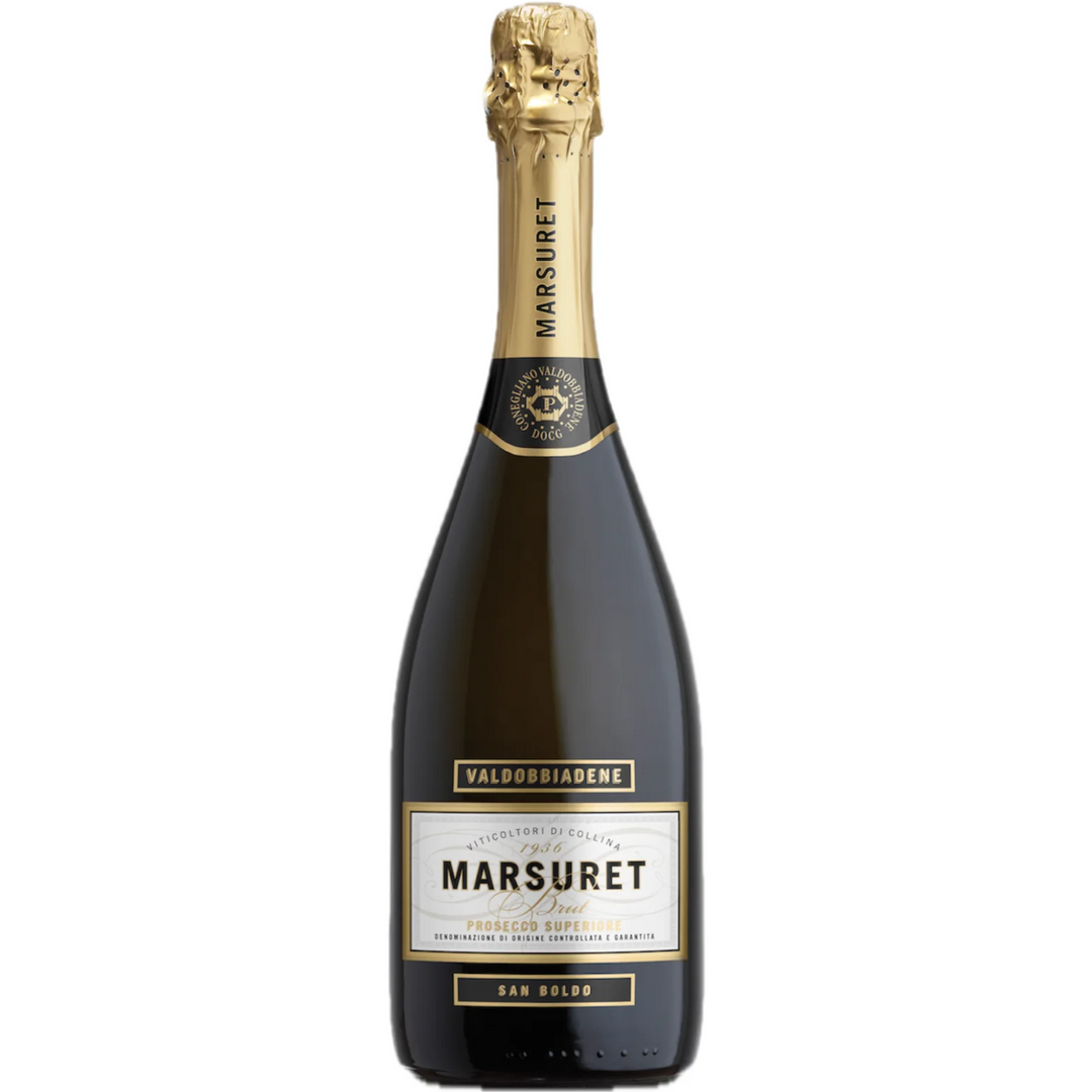 Marsuret San Boldo, Valdobbiadene Prosecco Superiore DOCG Brut, Italy NV Case (6x750ml)