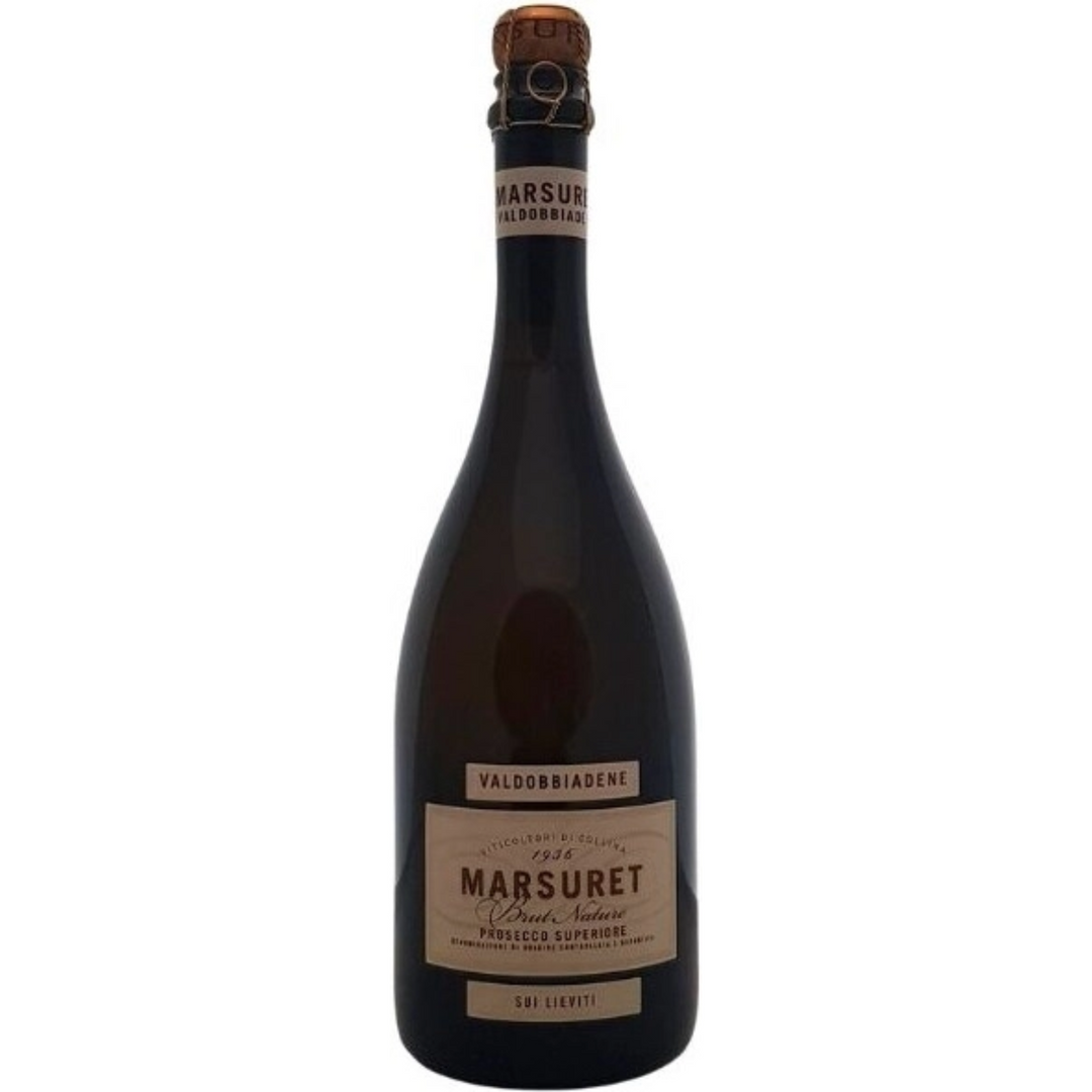 Marsuret 'Sui Lieviti' Brut Nature, Prosecco di Conegliano-Valdobbiadene Superiore DOCG, Italy 2022 Case (6x750ml)