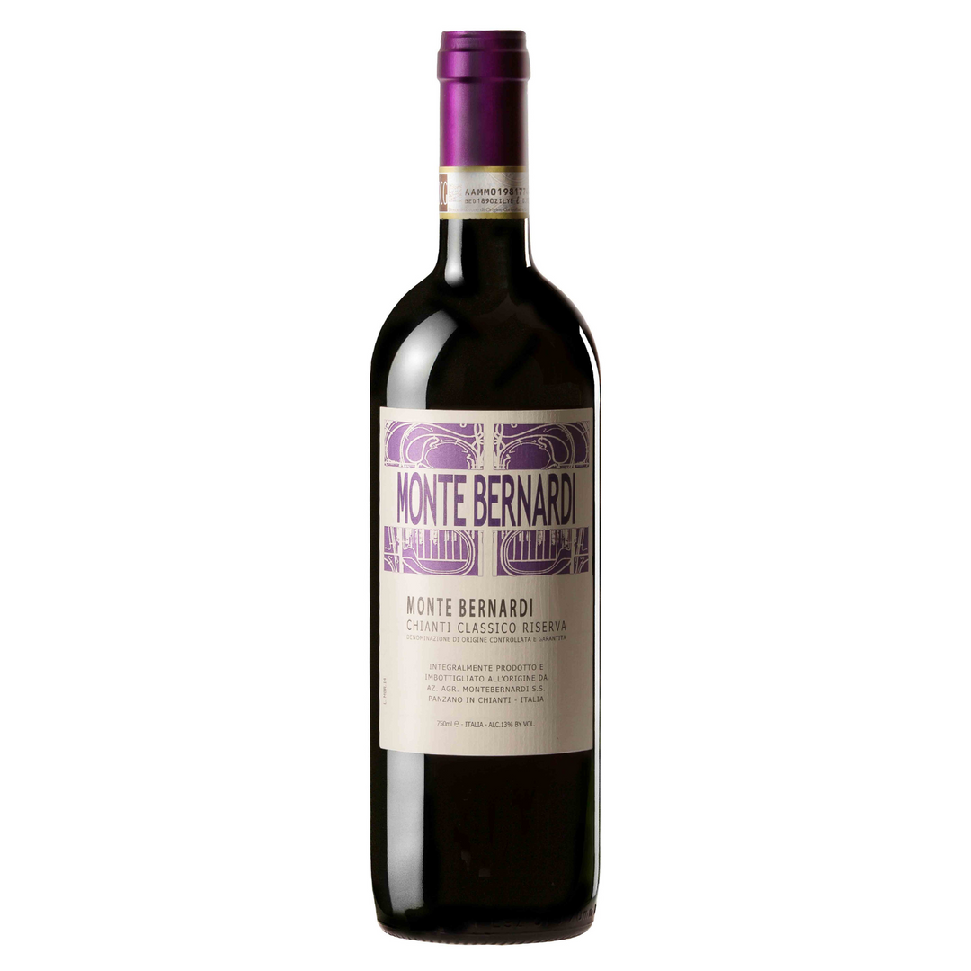 Monte Bernardi 'Monte Bernardi' Chianti Classico Riserva DOCG, Tuscany, Italy 2021 Case (6x750ml)