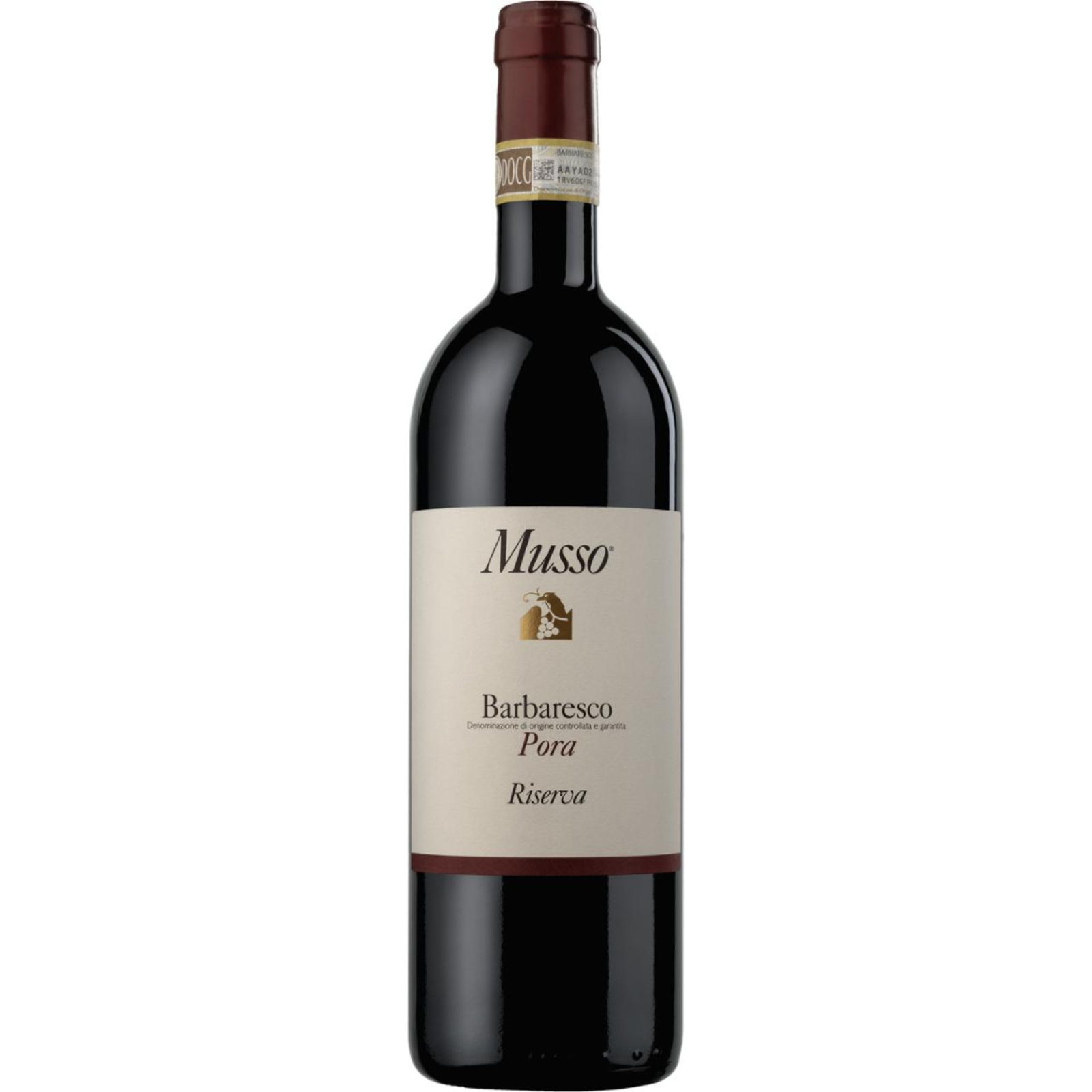 Musso Italy. Sign Musso Pora Riserva, Barbaresco DOCG, Italy 2015