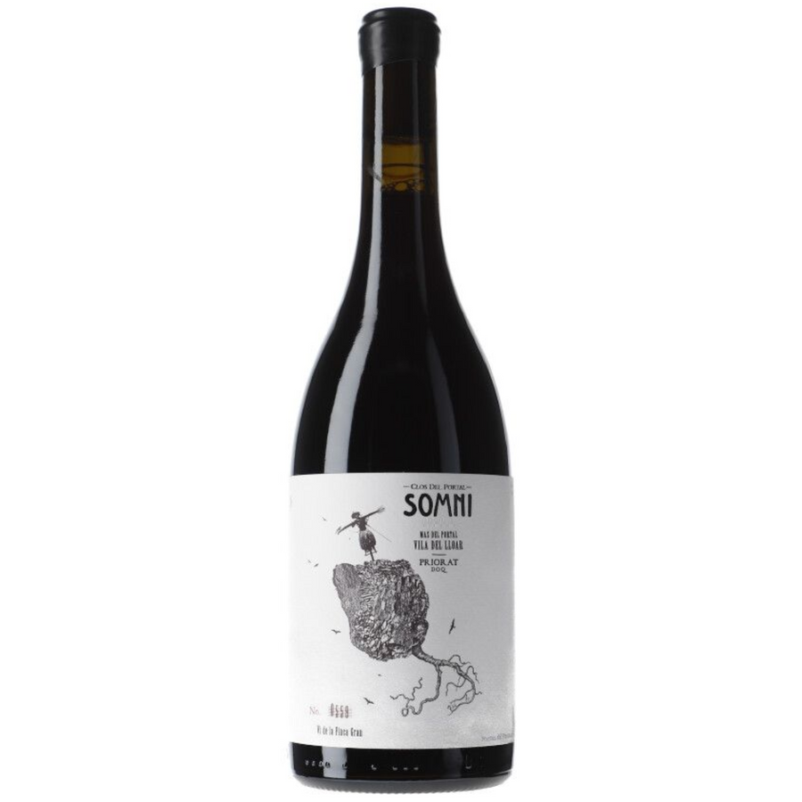 Bottle of Portal del Priorat Clos de Portal 'Somni' 2018, a Garnacha and Carignan red wine from Priorat, Spain.