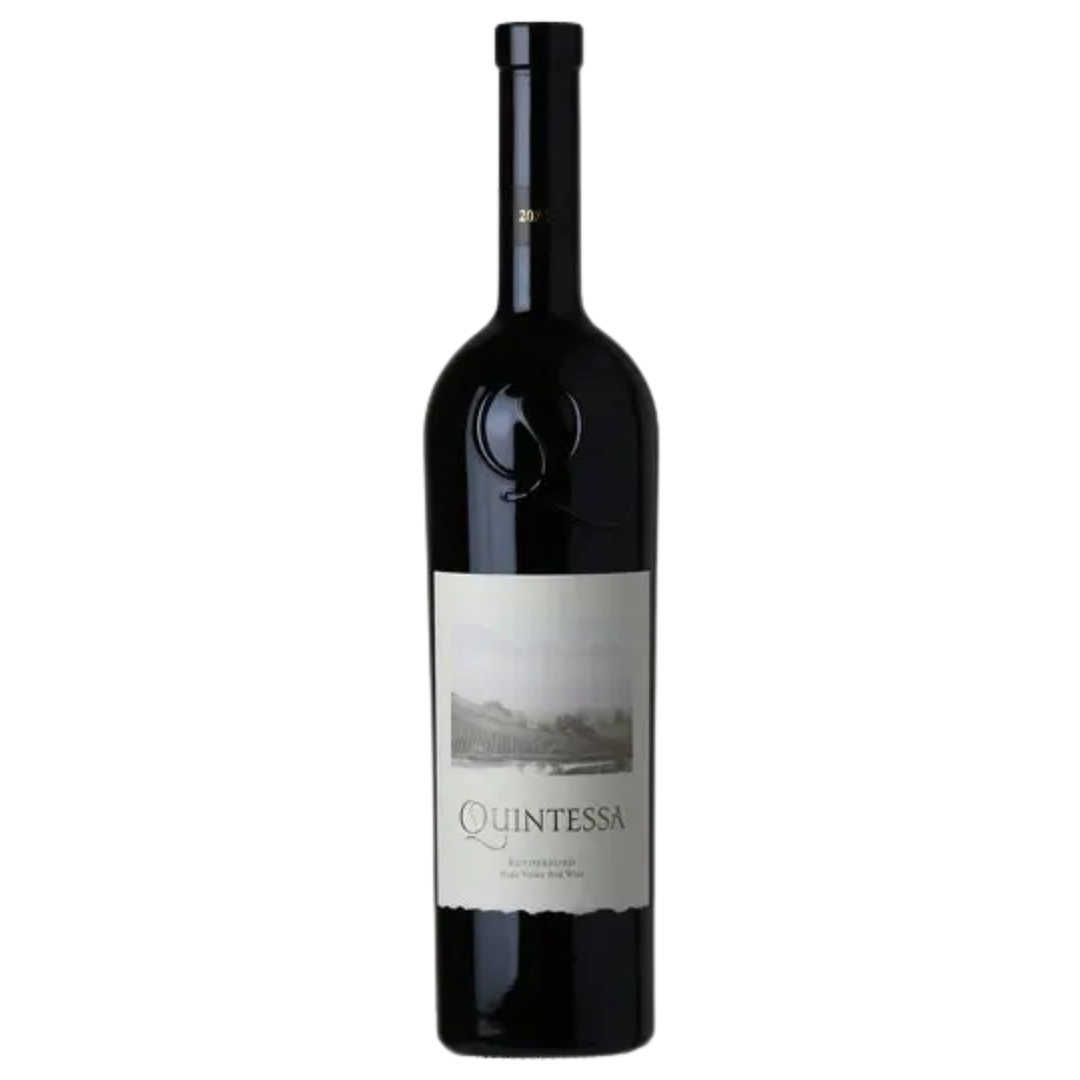 Bottle of Quintessa red wine, Rutherford, Napa Valley.