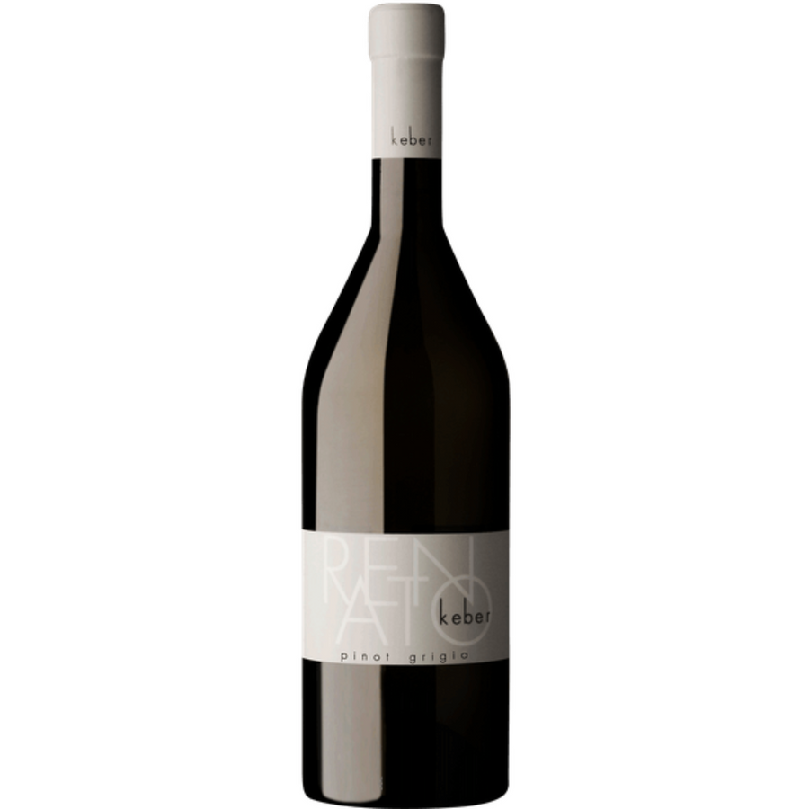 Bottle of Renato Keber Pinot Grigio Riserva Collio 2018, a Pinot Grigio white wine from Friuli-Venezia Giulia, Italy.