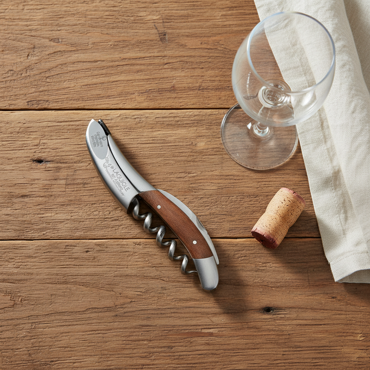 Handcrafted Sommelier DeLuxe No 6 Waiter's Corkscrew with Grapevine Wood Handle by Laguiole en Aubrac