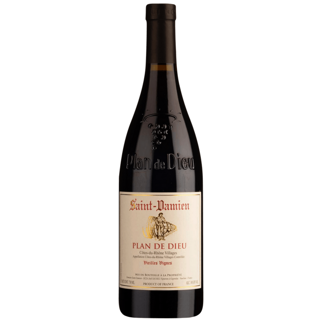 2024 | Domaine Saint-Damien Côtes du Rhône Villages Plan de Dieu Vieilles Vignes | Rhône | France — HALF CASE