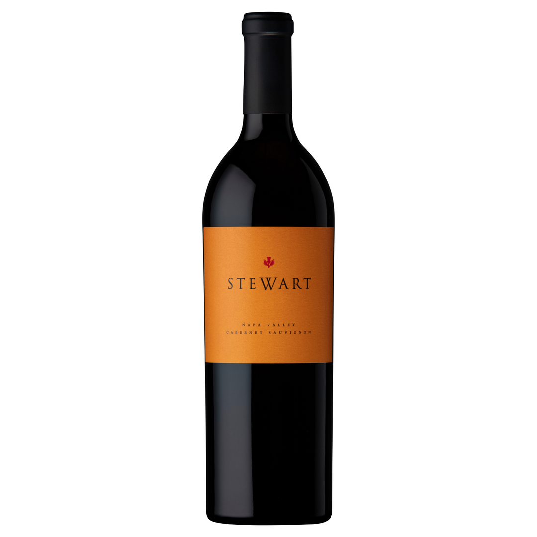 Bottle of Stewart Cellars Cabernet Sauvignon 2021, a Cabernet Sauvignon red wine from Napa Valley, United States.