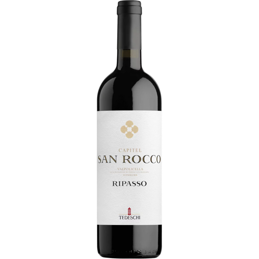Bottle of Tedeschi Capitel San Rocco Valpolicella Ripasso Superiore, Veneto, Italy.