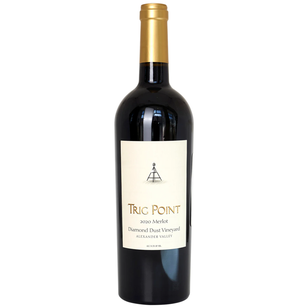 Trig Point Diamond Dust Vineyard Merlot, Alexander Valley, USA 2020 Case (6x750ml)