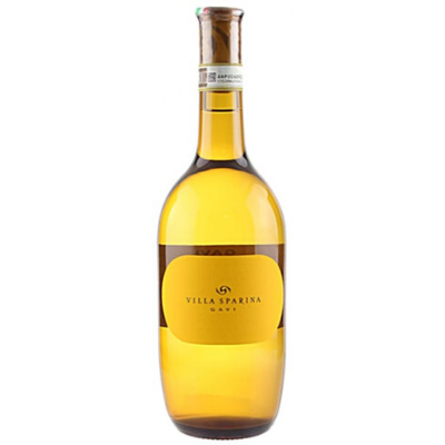 Bottle of Villa Sparina Gavi del Comune di Gavi, Piedmont, Italy.
